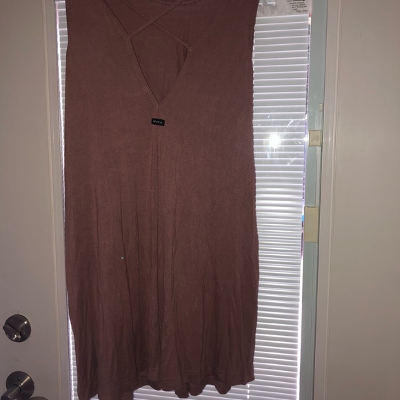 RVCA mauve cross back dress - Picture 2 of 3